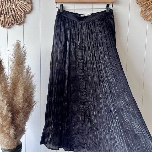 Free People skirt midi black pleated party vera city cocktail - Picture 8 of 8